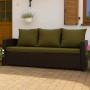 Setgarden Mix-Techno Gartenkissen Für Polyrattan Möbel 120×60×50 cm – Kissen Für 2 Sitzer Gartensofa 1tlg Grün_5