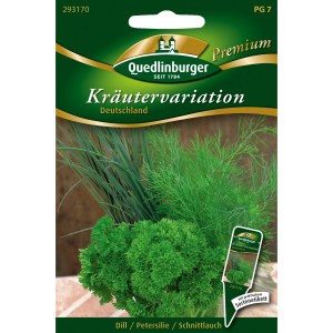 Quedlinburger Kräutervariation Deutschland: Samenmischung mit Dill, Petersilie und Schnittlauch.