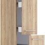 Optifit Apothekerschrank Erik290 in Wildeiche mit Auszügen und Metallschubkästen.