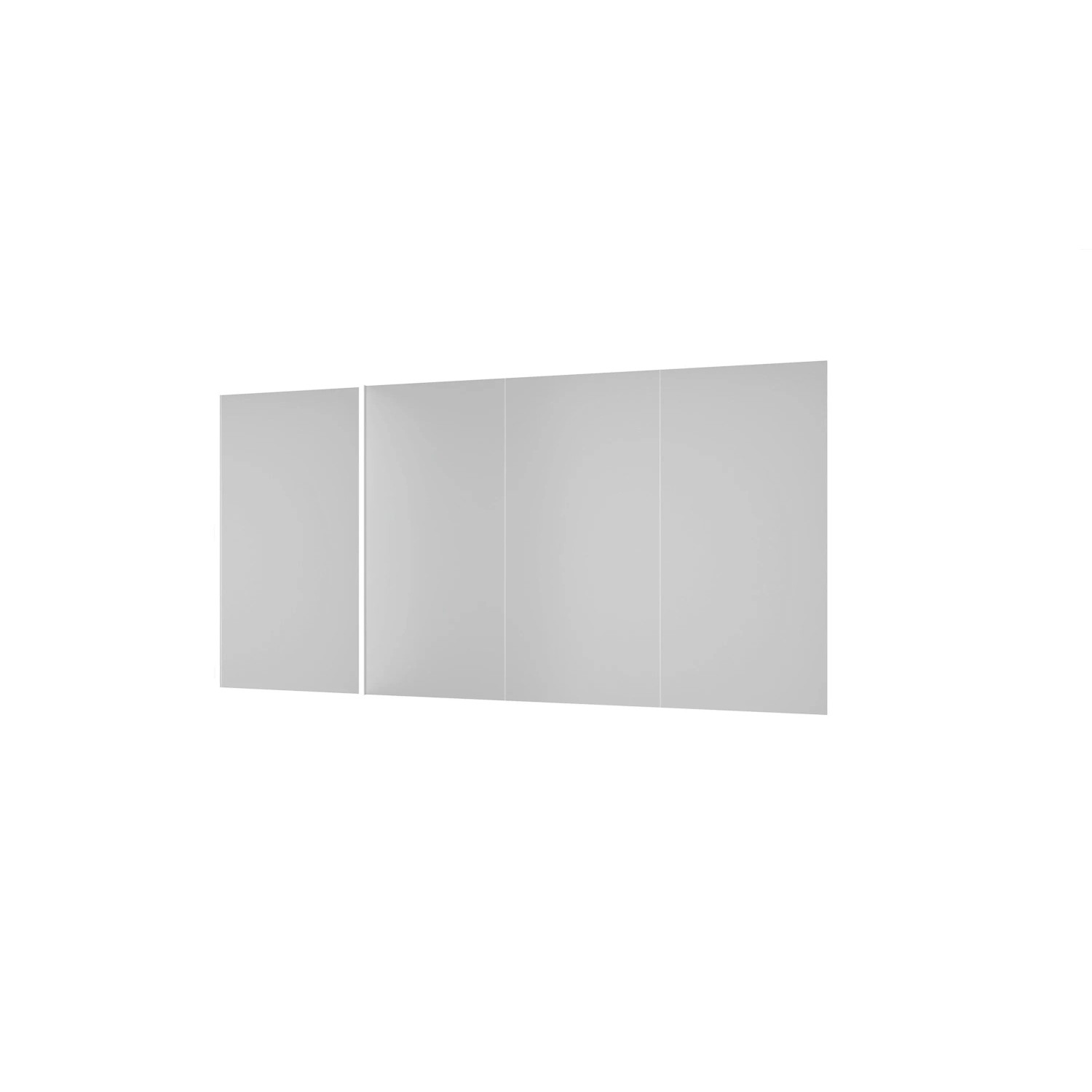 Duschparadies 360 x 210cm Duschrückwand Duschrückwände Wandverkleidung Premium Aluverbundplatte 3mm Fliesenersatz Matt Weiß 4 Stück Zusammenbau
