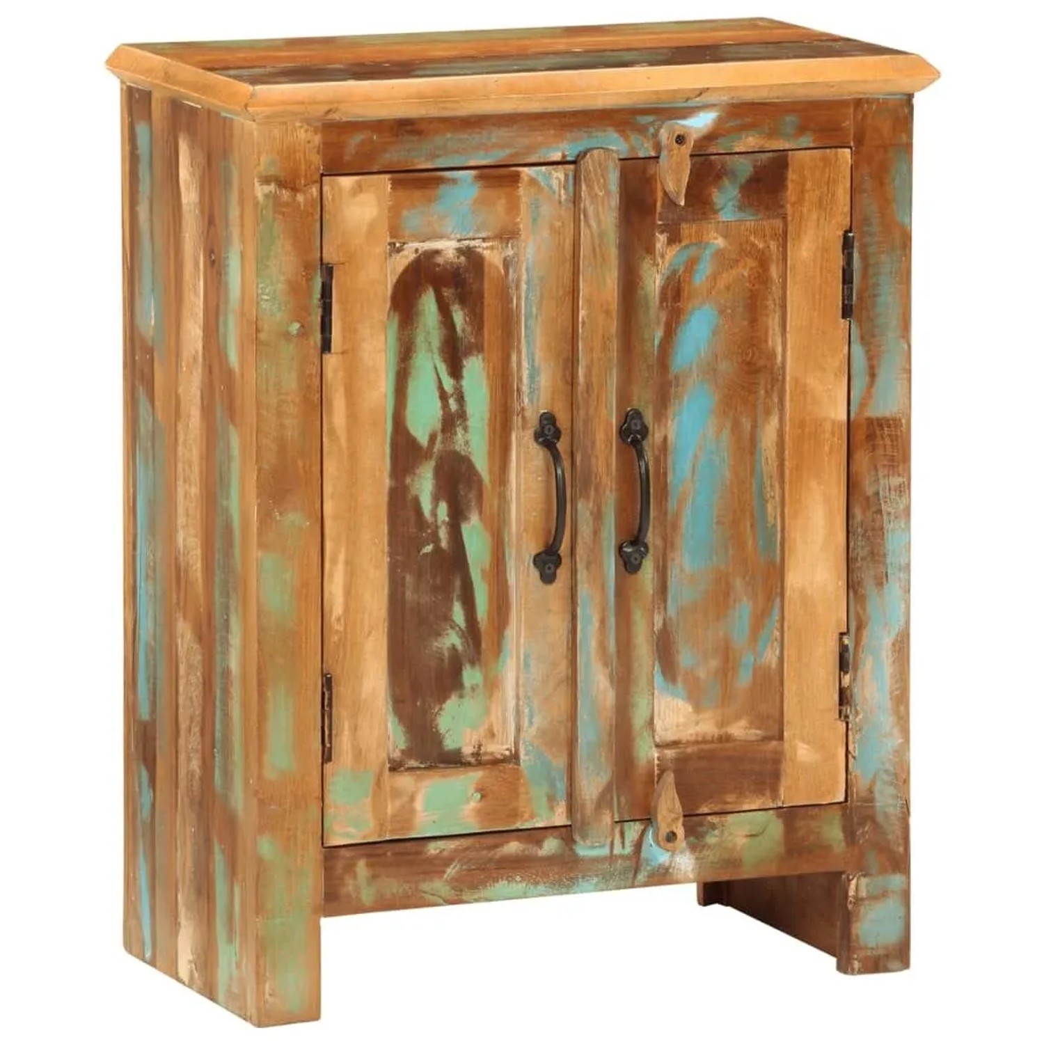 vidaXL Sideboard mit 2 Türen 55x30x70 cm Altholz Massiv 352055