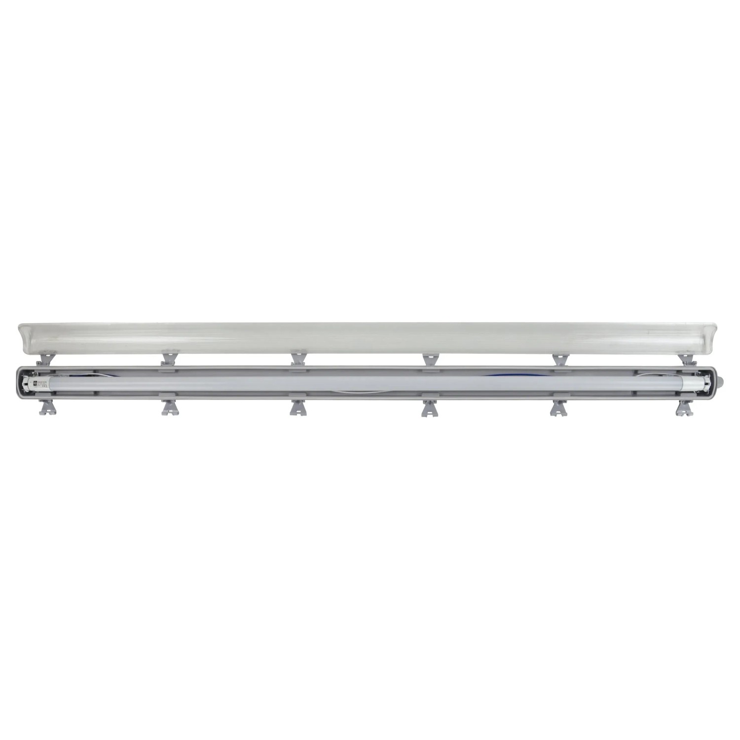 E2 Elektro Feuchtraum-Wannenleuchte LED Classic M 18W Grau für Innen- & Außenbereiche.
