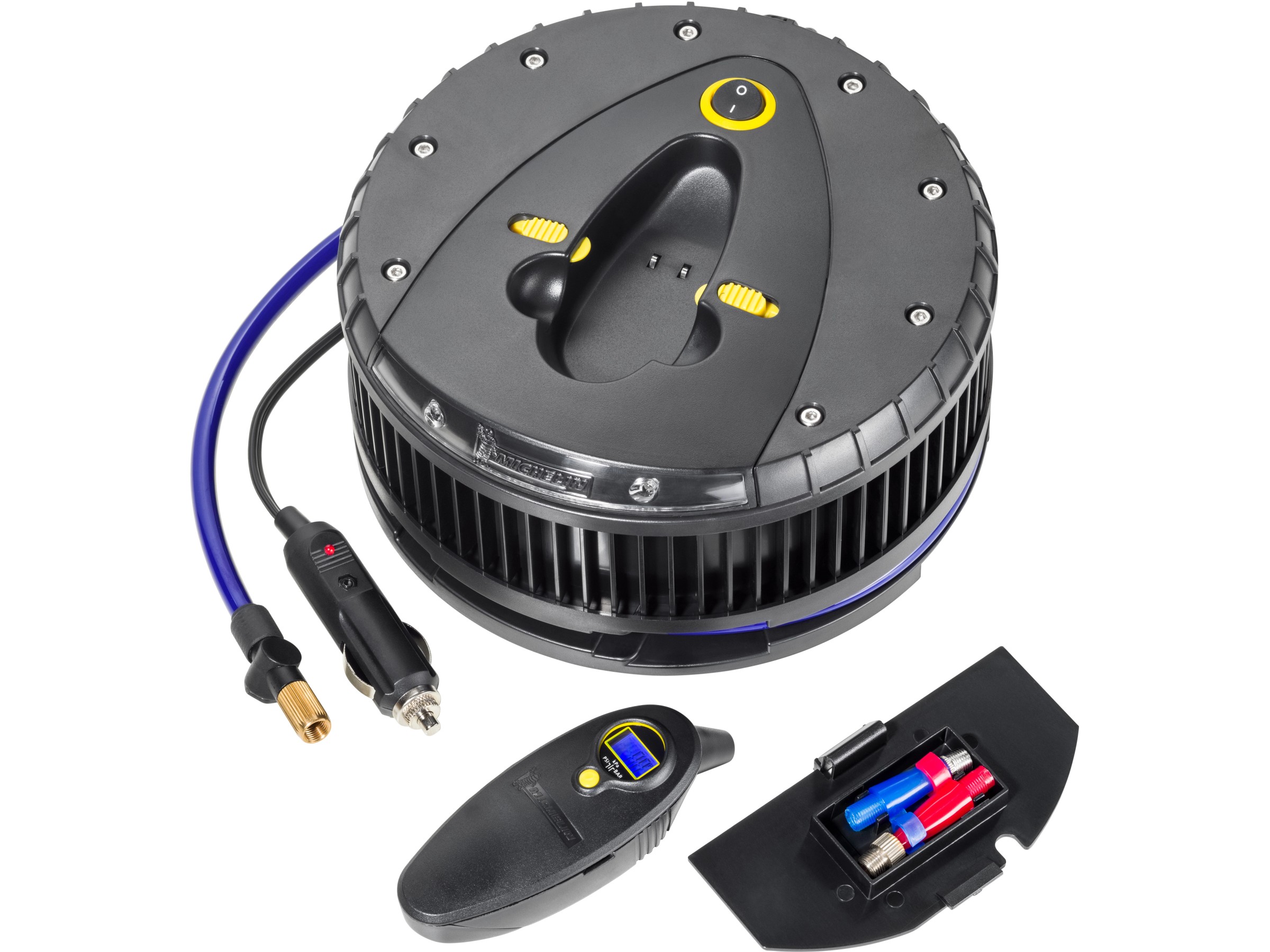 MICHELIN 12V Luftkompressor - Programmierbar, Digital, Mit LED-Licht, Für Auto, Fahrrad & Motorrad