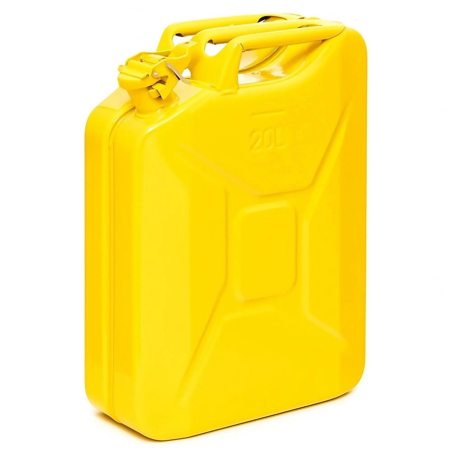 BW Kraftstoffkanister Metall Benzinkanister 20 Liter Gelb RAL 1018 TÜV-geprüft und UN-Zulassung Made in Europe