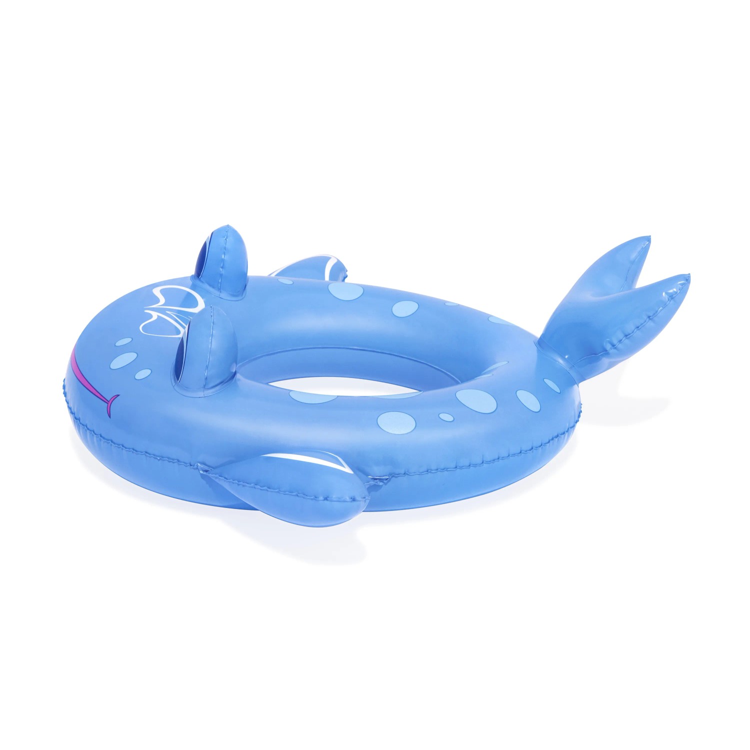 Blauer Bestway Schwimmring im Tierdesign (Wal) für Kinder zum Planschen.