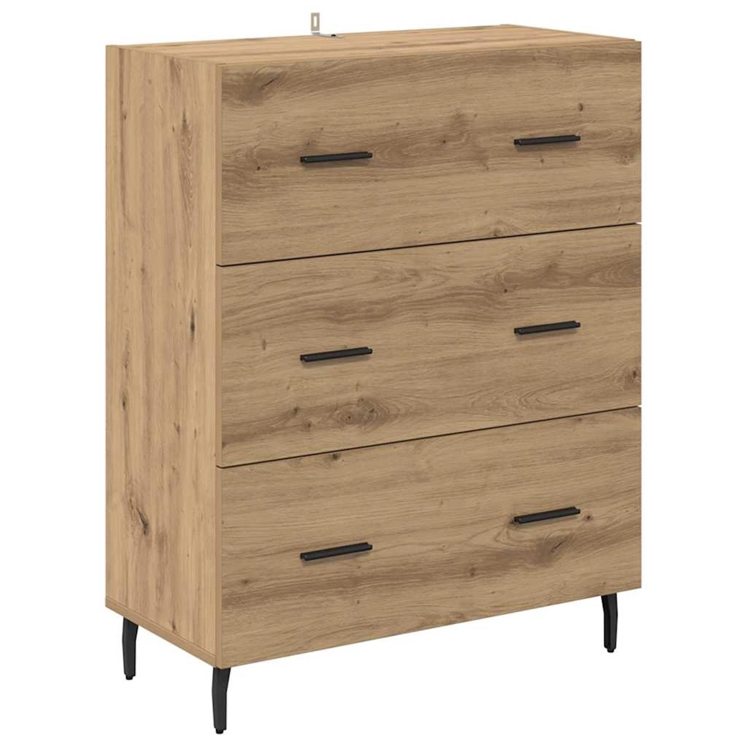 vidaXL Sideboard Artisan-Eiche 69,5 x 34 x 90 cm Verbundholz und Eisen 8815 günstig online kaufen