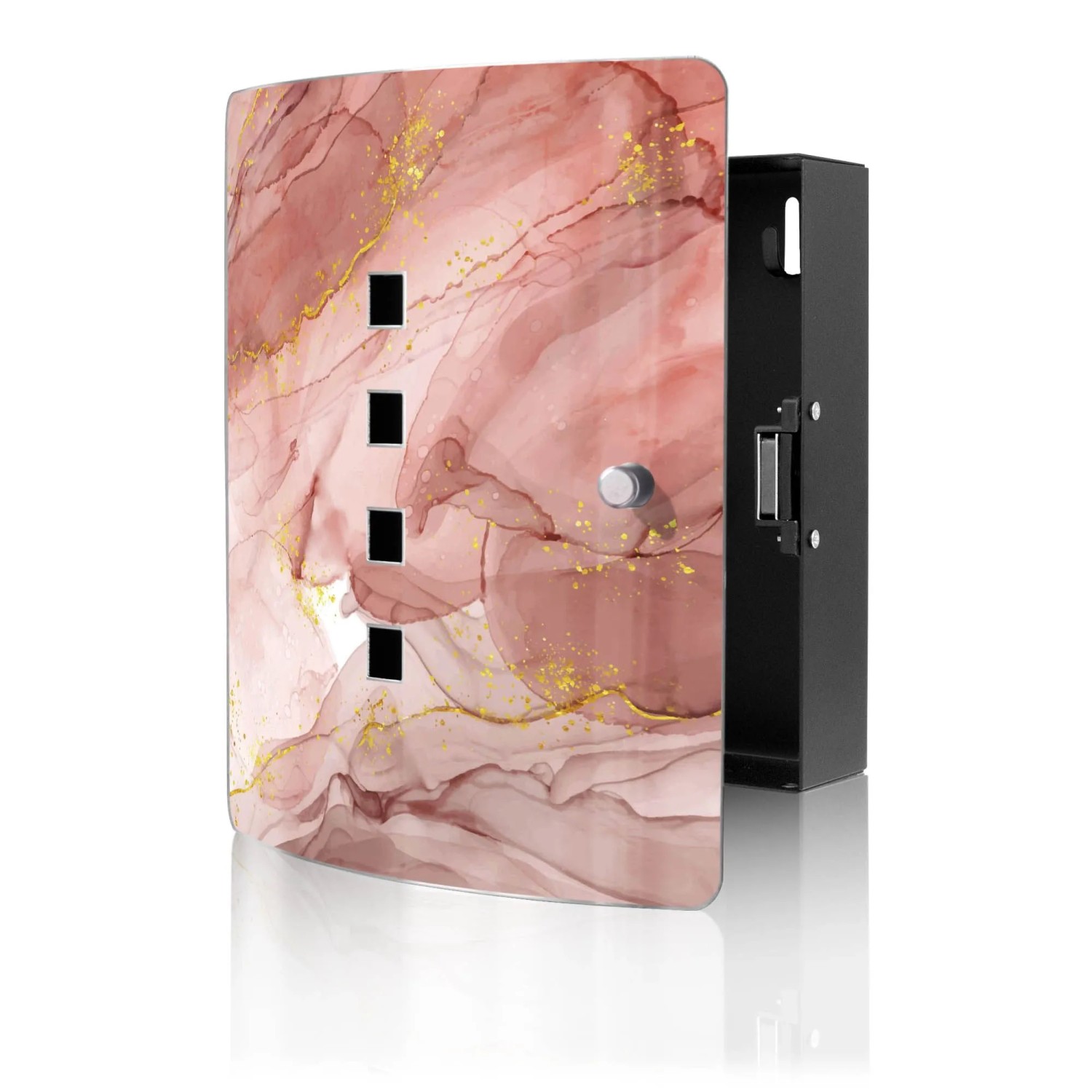 Banjado Design Schlüsselkasten Aus Edelstahl Für 10 Schlüssel 24x21,5x7cm M günstig online kaufen