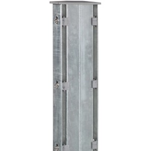 Floraworld Gabionenpfosten, feuerverzinkt, 120x40x240 cm, für Zaun- und Mauersysteme.