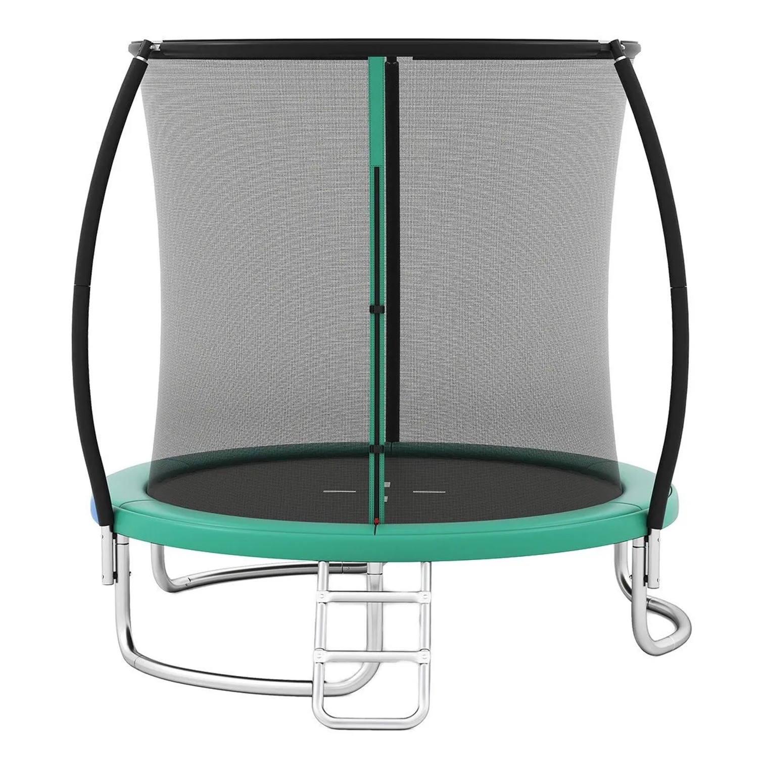 Costway Trampolin Outdoor Ø244 cm mit Metallrahmen für Kinder Grün günstig online kaufen
