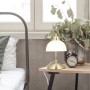 Relaxdays Tischlampe Metall Glas Messing Touch Dimmbar 25 cm x 15 cm x 19 cm 0,75 kg_2