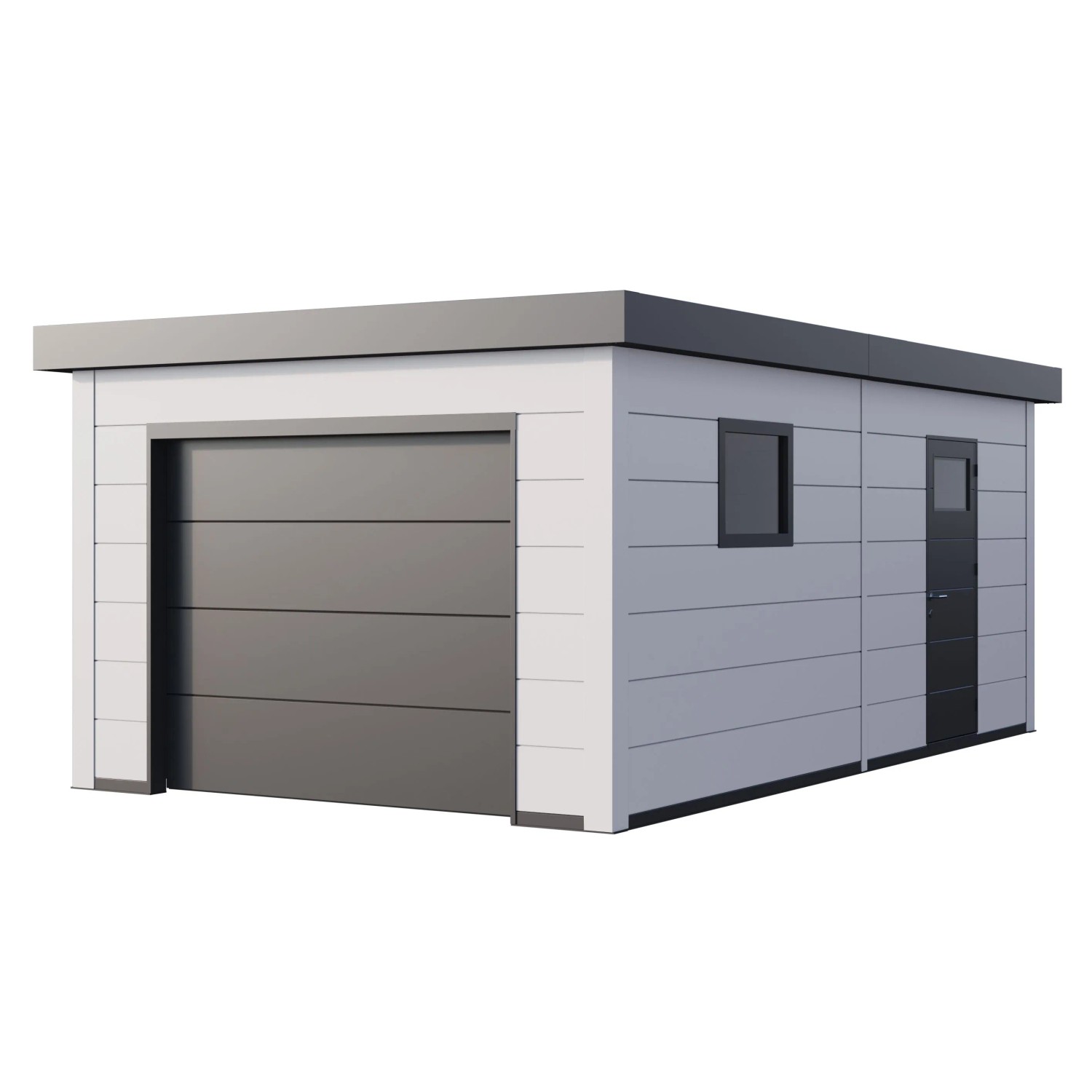Garage 3663 mit Weiße Ecken 358 cm x 628 cm günstig online kaufen