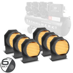 STAHLWERK 6er Set Ansaugfilter für Kompressoren, Partikelfilter im Detail.