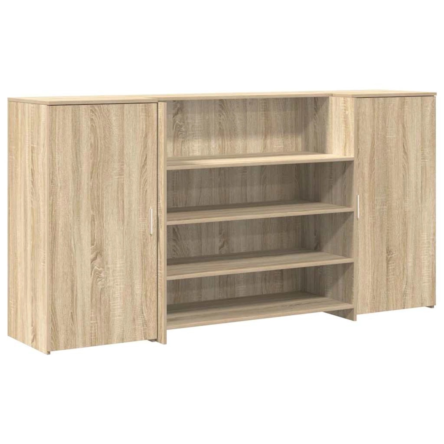 vidaXL Empfangstheke Sonoma-Eiche 200x50x103,5 cm Holzwerkstoff 3324180 günstig online kaufen