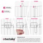 Detailaufnahme Tectake Freilaufgehege Hopper: Verriegelungssystem und Gitterelemente.