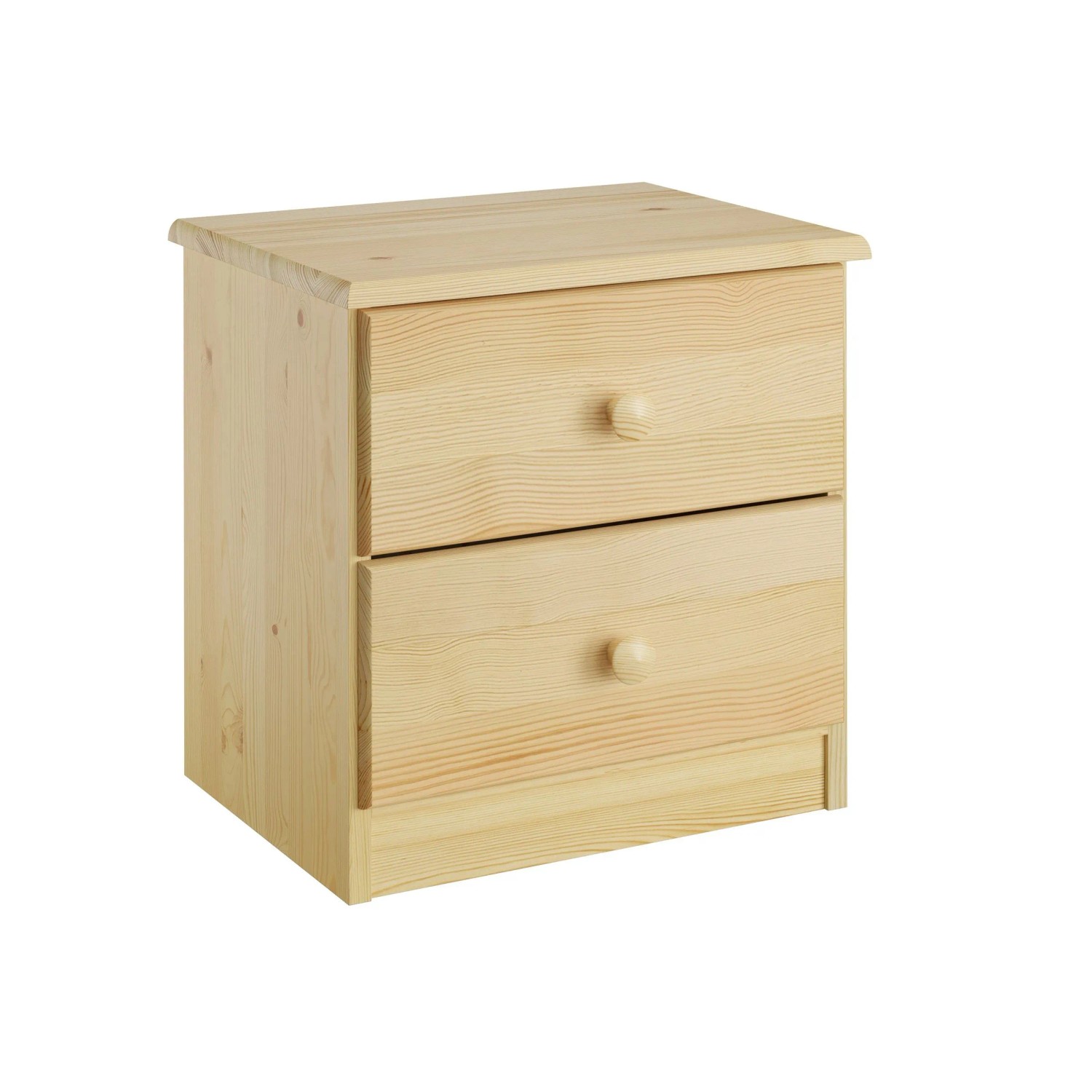 Erst-Holz Beistelltisch Nachttisch mit Zwei Schubladen Kiefer Massiv
