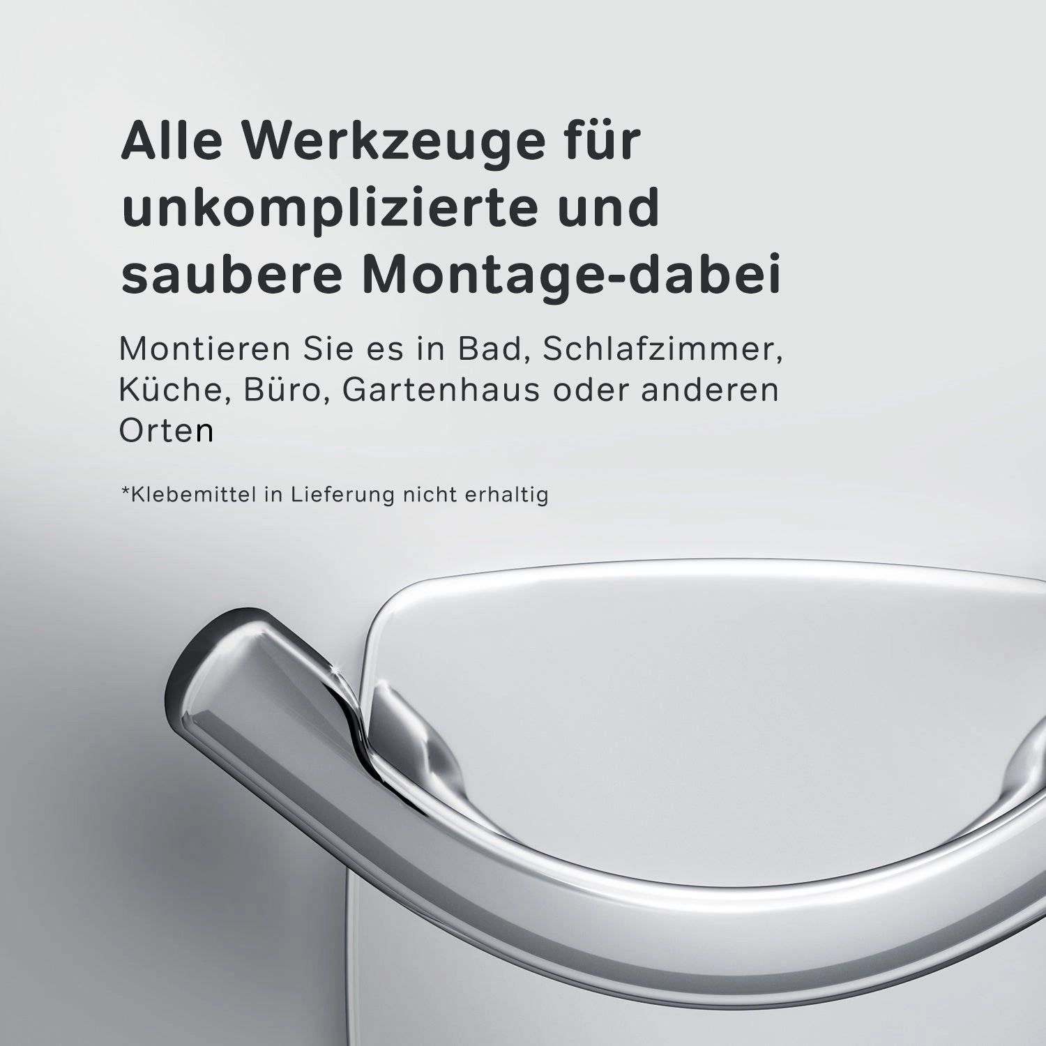 AM.PM Handtuchhaken Gem Chrom, Nahaufnahme. Bad-Accessoire für Handtücher.