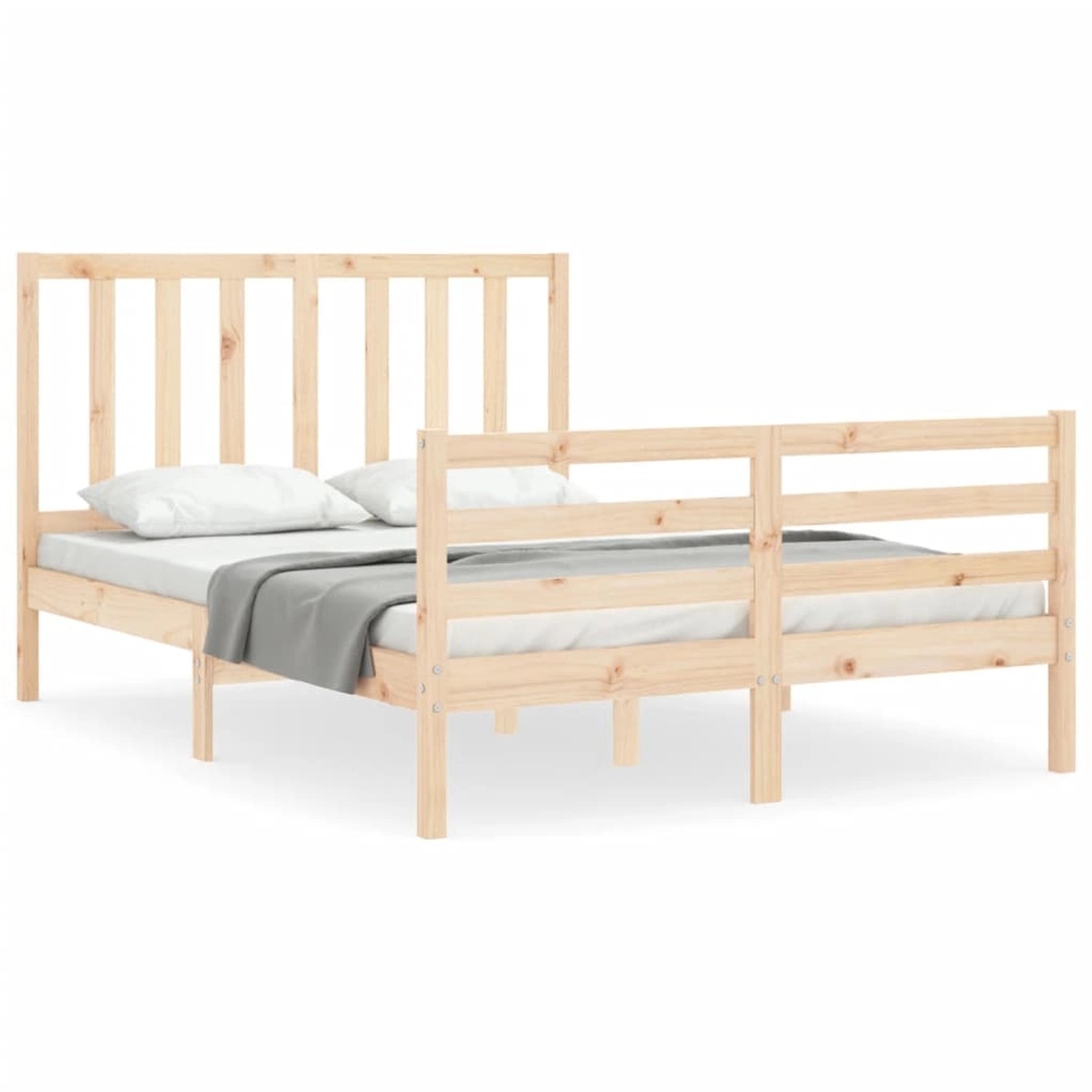 vidaXL Massivholzbett ohne Matratze 120x200 cm Kiefernholz 3193851 günstig online kaufen