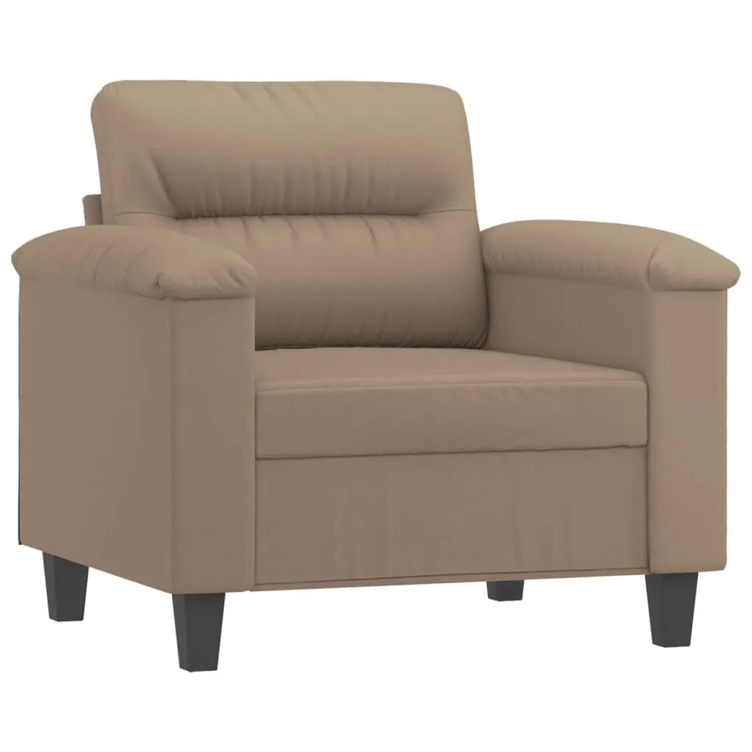 vidaXL Sessel Cappuccino-Braun 60 cm Kunstleder 359577