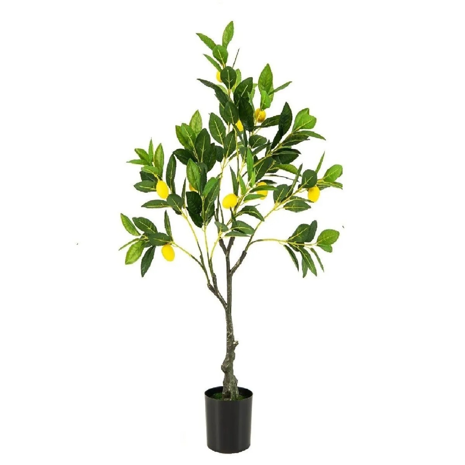 Costway Künstlicher Zitronenbaum mit Topf & 9 Zitronen Grün&Gelb 160cm günstig online kaufen