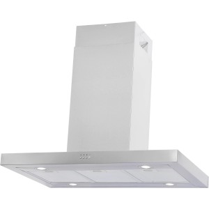 PKM Insel-Dunstabzugshaube 8099ISZ aus Edelstahl mit LED-Beleuchtung und 3 Fettfiltern.