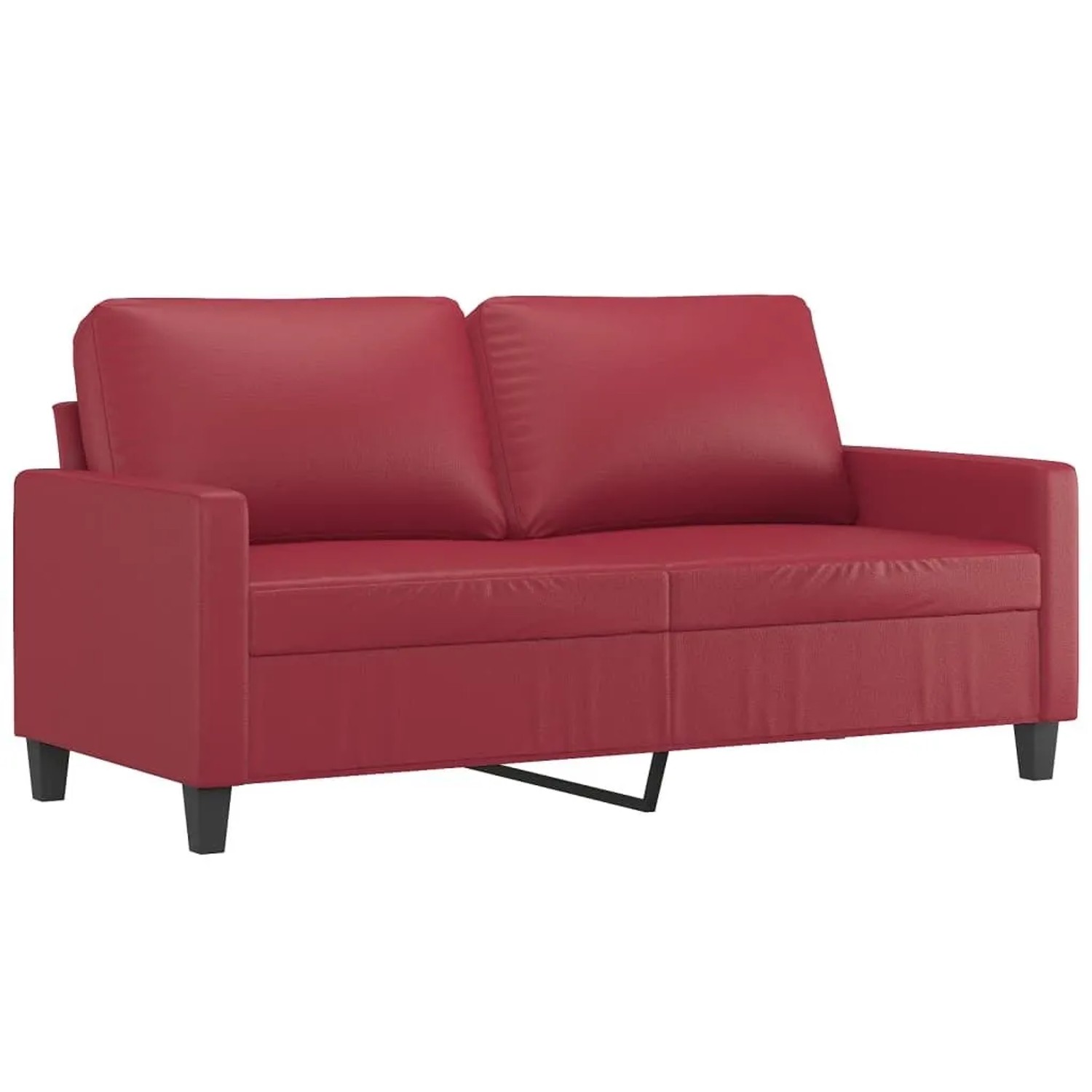 vidaXL 2-Sitzer-Sofa Weinrot 140 cm Kunstleder 359140 günstig online kaufen