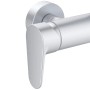 Detailaufnahme: Ideal Standard Einhebel-Armatur für Duschsystem, silberfarben.