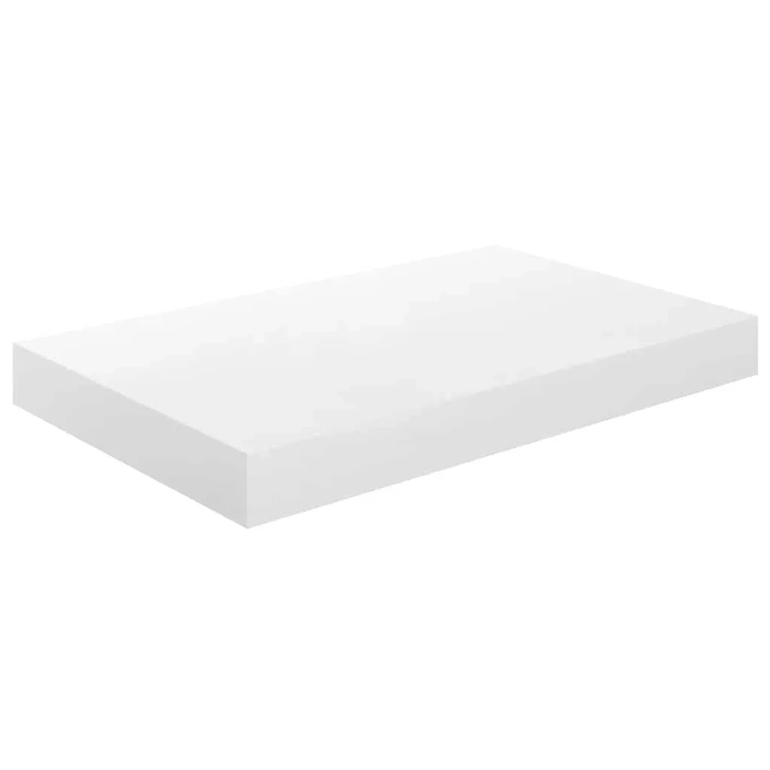 vidaXL Schweberegal Hochglanz-Weiß 40x23x3,8 cm MDF 323742