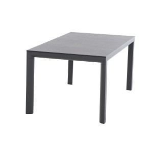 Rechteckiger Siena Garden Gartentisch Silva in Titan, 95x180 cm.
