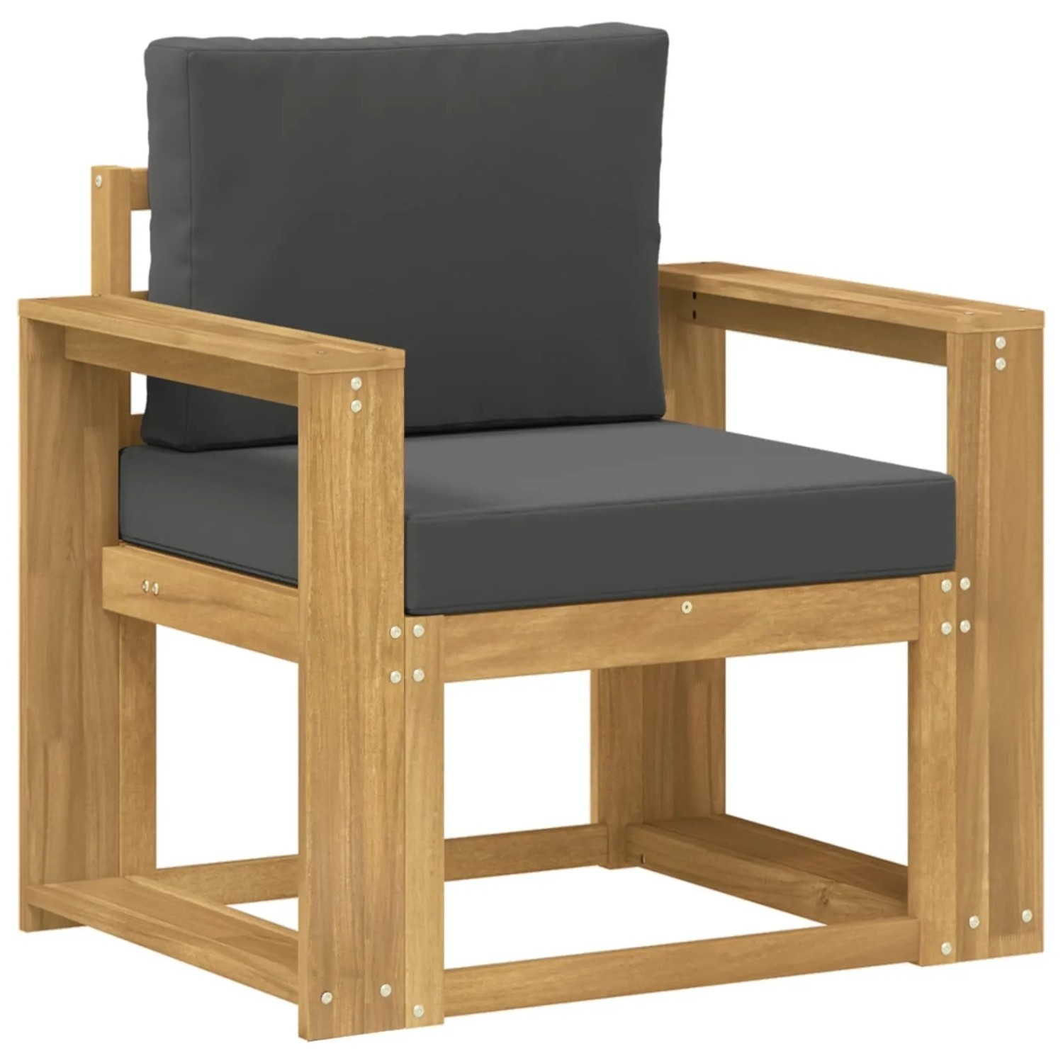vidaXL 2 Stück Outdoor-Sofagarnitur Polyester Weiß und Anthrazit 3438981
