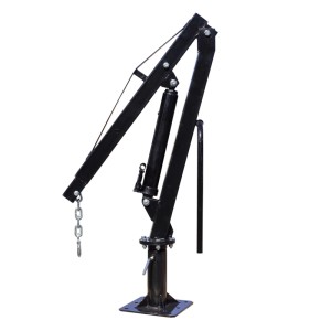 Wiltec Ladekran für Werkstatt, 500 kg, 360° drehbar, zur Bodenmontage