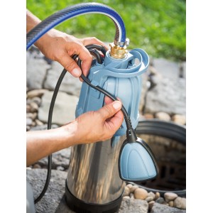 Tauchdruckpumpe 1000 W DTP 6500/E zur Klarwasser Förderung aus Brunnen und Zisternen.