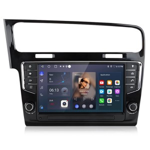 Junsun Autoradio für VW Golf 7 (2012-2020) mit Touchscreen, Navigation und Lenkradsteuerung.