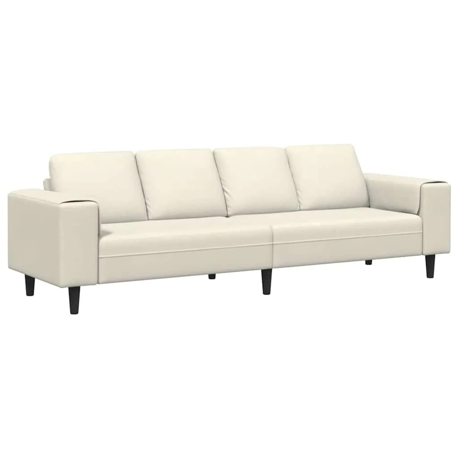 vidaXL Wohnzimmer Couch Creme 250 x 77 x 76 cm 3335098