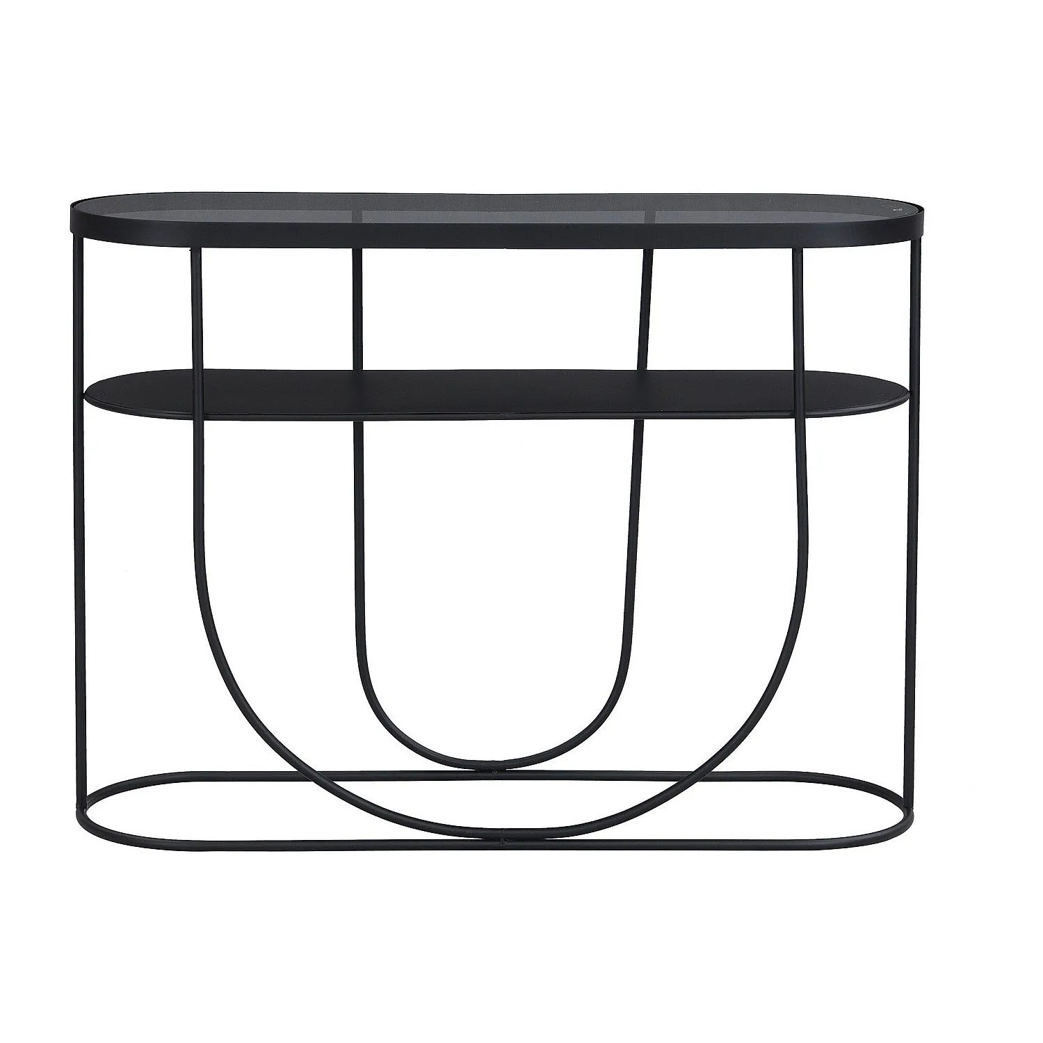 Vente-unique Konsolentisch Pretoria Transparent  Schwarz 100.5 cm