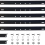 Schwaiger Ständerwerk für 1 Solarmodul, verstellbar, aus Aluminium, in Schwarz.