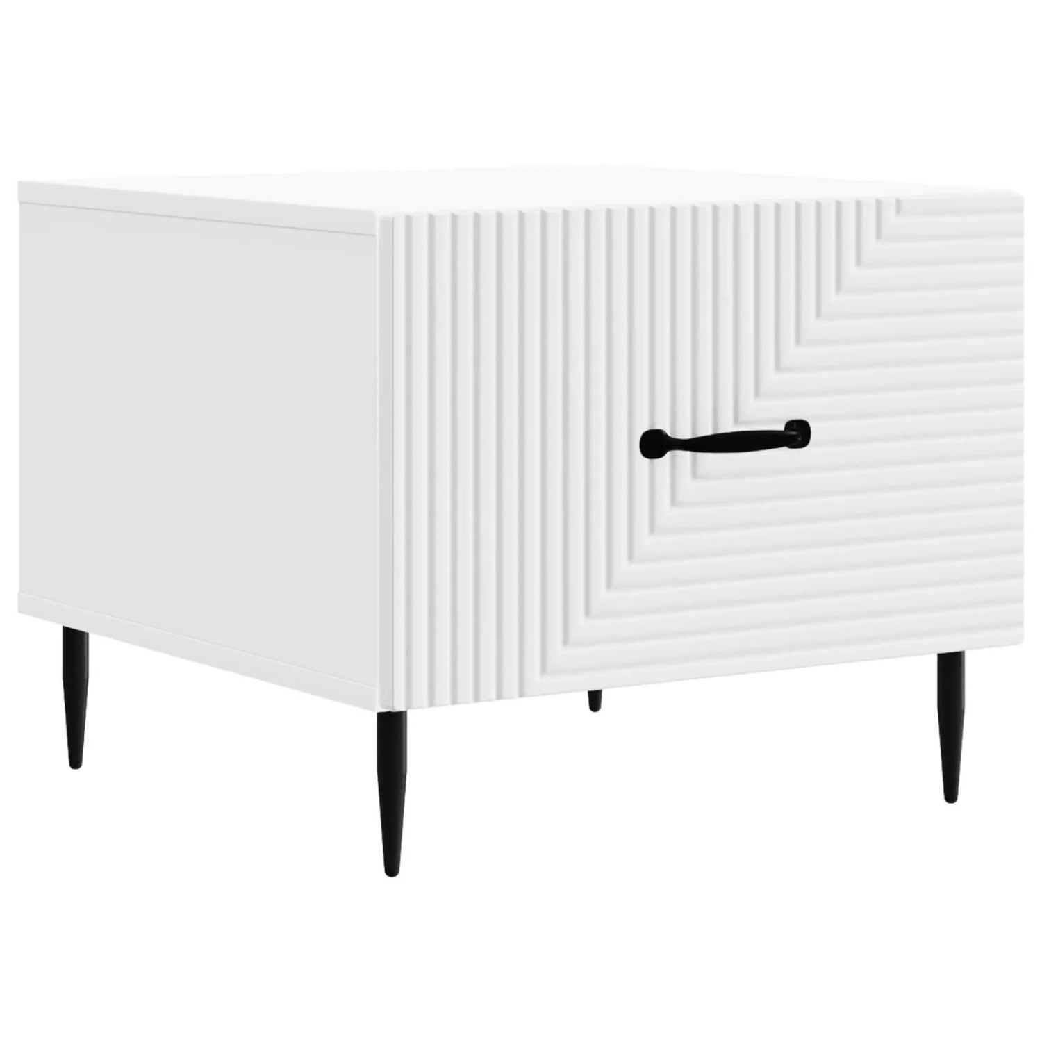 vidaXL Couchtisch mit Schubladen Weiß 49 x 50 x 40 cm Holzwerkstoff 894965