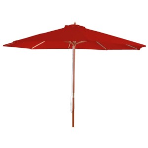 MCW Sonnenschirm  Lissabon Ø 3m Rot