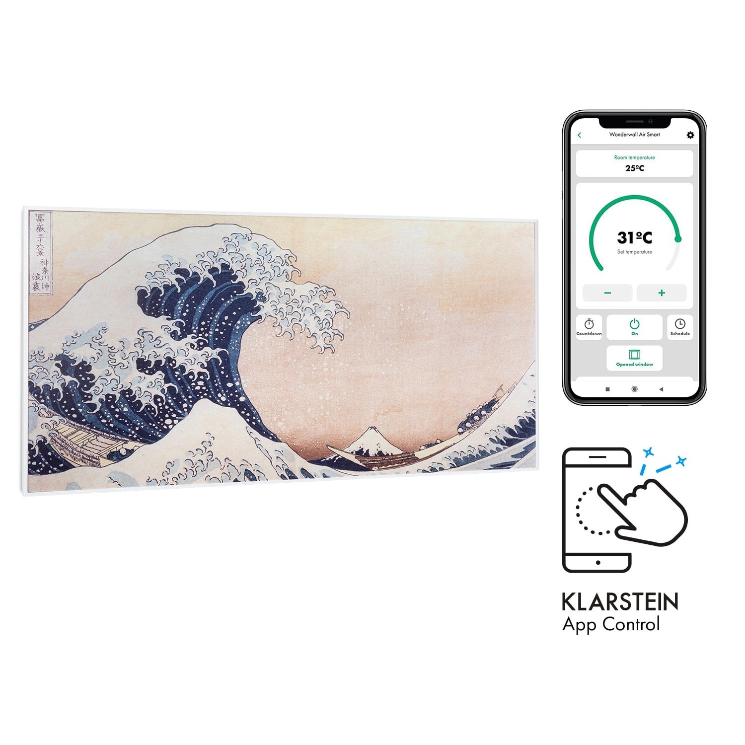 Klarstein Wonderwall Air Art Smart Infrarotheizung 120x60 cm 700 W Wandinst günstig online kaufen