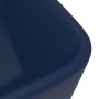 vidaXL Luxus-Waschbecken: Matte, dunkelblaue Keramik-Oberfläche, elegant geschwungen. Einzelwaschtisch.