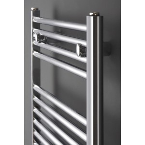 Ximax Badheizkörper C1, gerade, Chrom, 1264x600mm, 425 Watt. Handtuchwärmer für das Badezimmer.
