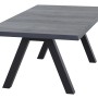 Rechteckiger Siena Garden Gartentisch Tirana in Wood Grey mit Aluminiumgestell.