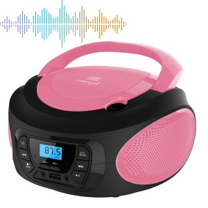 Cyberlux CL-620 CD-Player Tragbar CD/MP3/USB Radio Pink