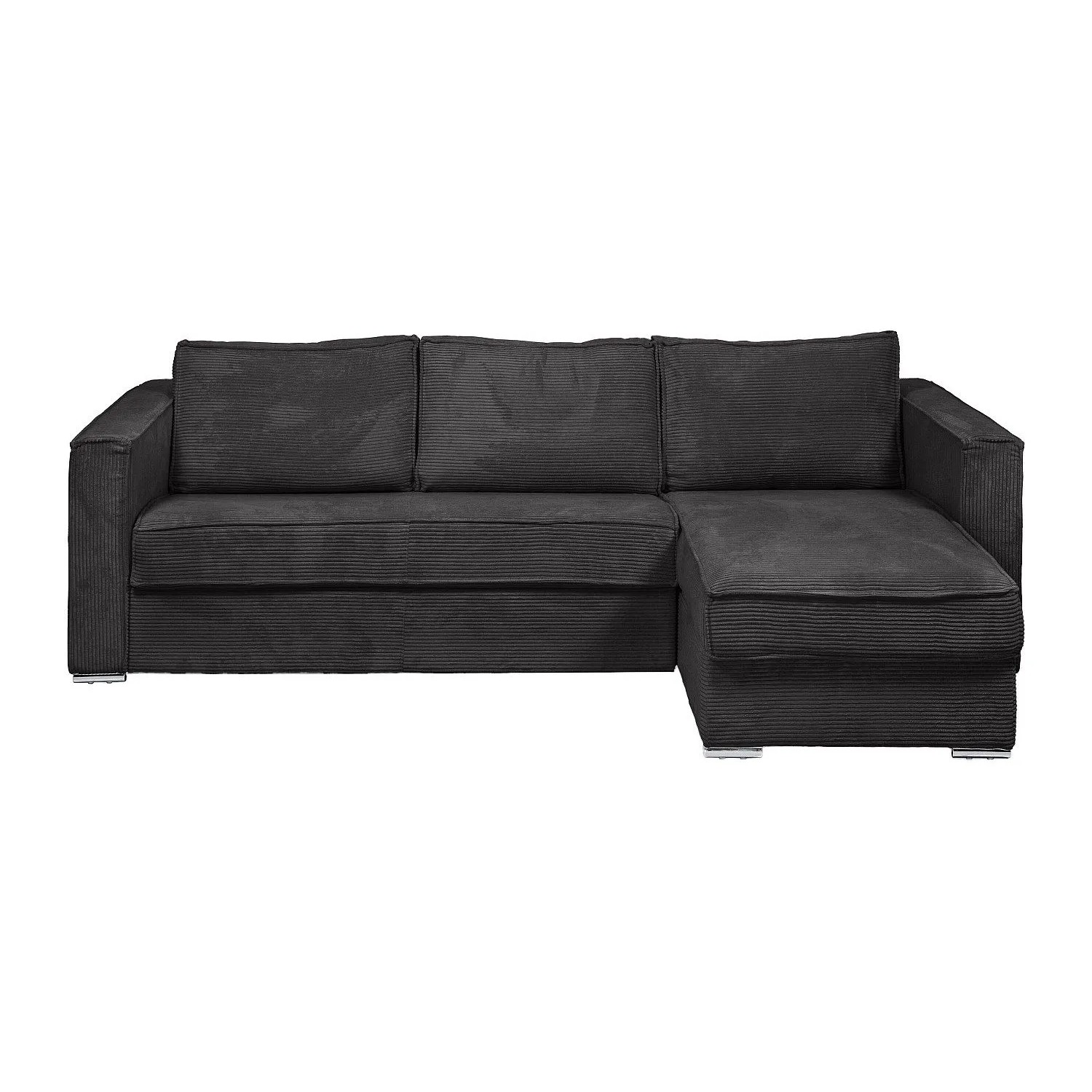 Vente-unique Schlafsofa Loreto Anthrazitgrau 298 cm