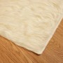 vidaXL Kunstschaffell Teppich Tafalla Creme 160 x 160 cm Polyester 42021510_7