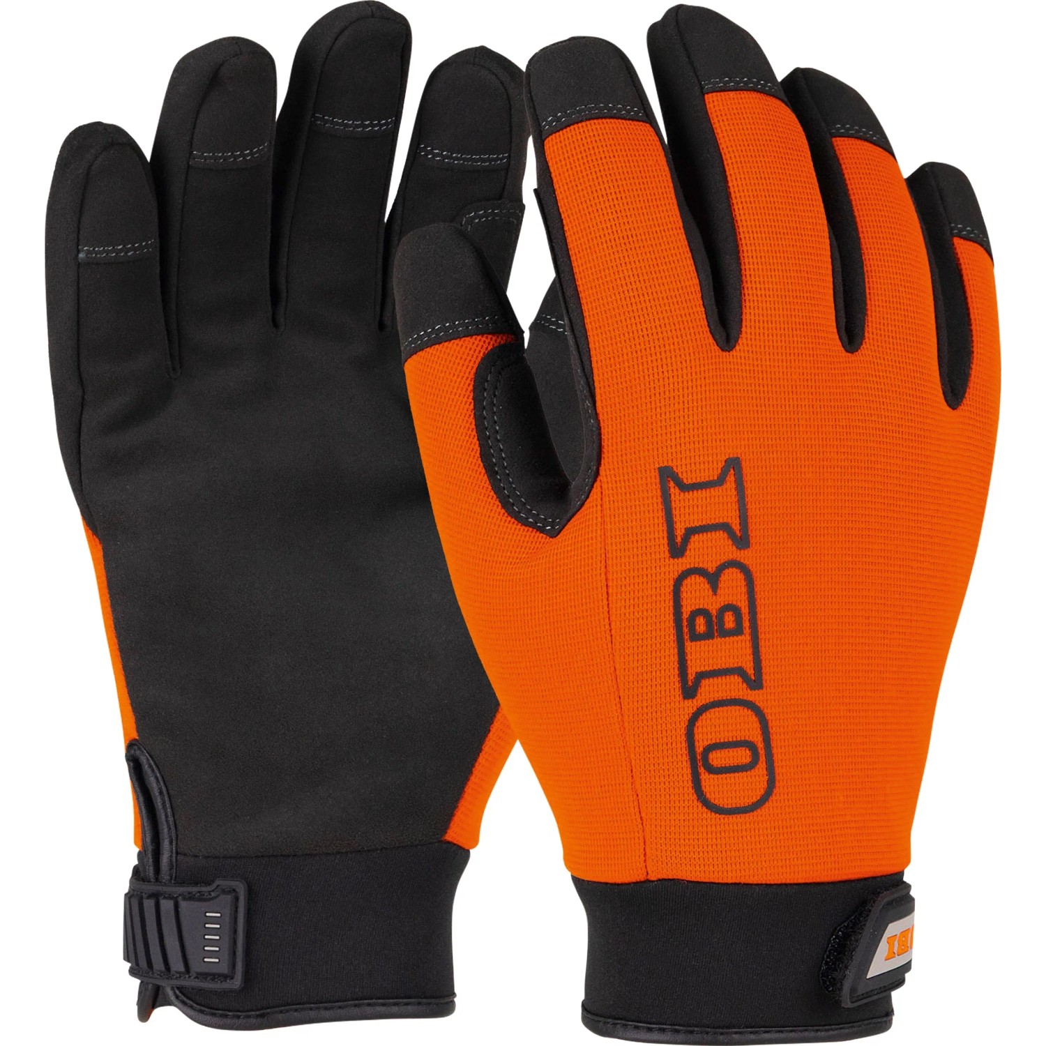 OBI Winterhandschuh Orange-Schwarz Gr. 10