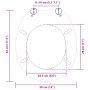 vidaXL WC-Sitz Himmelblau, MDF, Soft-Close, 44x38 cm. Komfortabler Toilettensitz für jedes Badezimmer.
