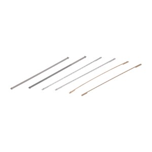 LUX Dekupiersägeblatt Set, 6-teilig, 135mm, für Holz und Stahl.