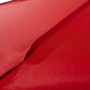 Detailaufnahme: Roter Schneider Marktschirm Jumbo, Stoffstruktur und Naht sichtbar.
