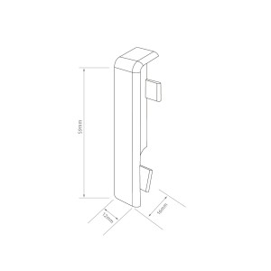 Egger Zwischenstück 6 cm Buche Natur 2 Stück