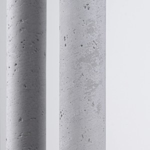 Detailaufnahme der Sollux Pastelo Pendelleuchte 5P aus Beton, graue Betonoptik.